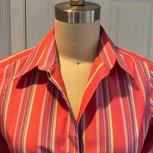 Thomas Pink ladies pink striped shirt size 4